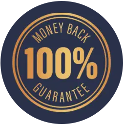 Selo de garantia 100% Money Back